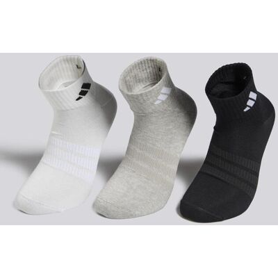 Meias Curtas adidas T Pack 3 Cinza tamanho S Meias Curtas adidas T Pack 3 Cinza tamanho S