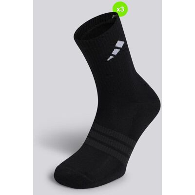 Meias Altas adidas C Pack 3 Preto tamanho S Meias Altas adidas C Pack 3 Preto tamanho S