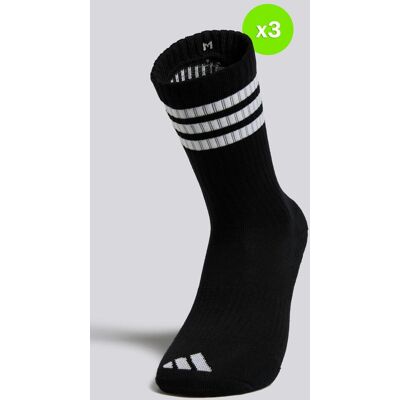 Meias Altas adidas 3s C Pack 3 Preto tamanho L Meias Altas adidas 3s C Pack 3 Preto tamanho L