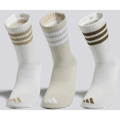 Meias Altas adidas 3s Essentials Pack 3 Branco tamanho S Meias Altas adidas 3s Essentials Pack 3 Branco tamanho S