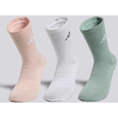 Meias Altas adidas C Pack 3 Rosa tamanho L Meias Altas adidas C Pack 3 Rosa tamanho L