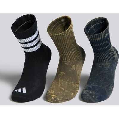 Meias Altas adidas 3s Crw Pack 3 Multicor tamanho M Meias Altas adidas 3s Crw Pack 3 Multicor tamanho M