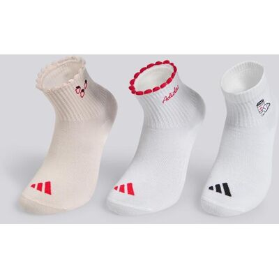 Meias Médias adidas - Multicor - Pack 3 tamanho L Meias Médias adidas - Multicor - Pack 3 tamanho L