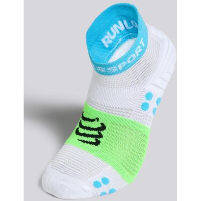 Meias Curtas Compressport Pro V4.0 Running Branco tamanho XL Meias Curtas Compressport Pro V4.0 Running Branco tamanho XL
