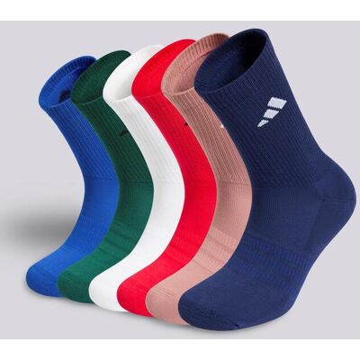 Meias Altas Desporto adidas Pack 6 Multicor tamanho S Meias Altas Desporto adidas Pack 6 Multicor tamanho S