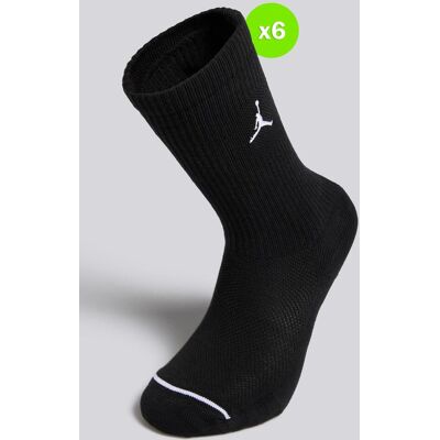 Meias Altas Jordan Ed Elvd Pack 6 Pretas tamanho S Meias Altas Jordan Ed Elvd Pack 6 Pretas tamanho S