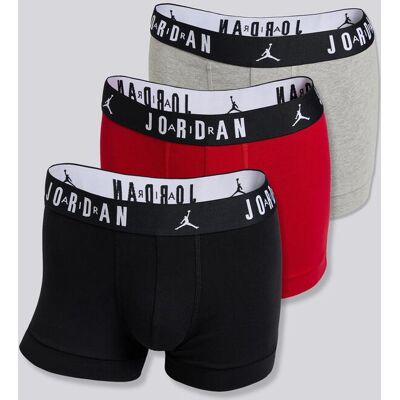 Pack 3 Boxers Homem - Jordan Flight Trunk Pretos tamanho L Pack 3 Boxers Homem - Jordan Flight Trunk Pretos tamanho L
