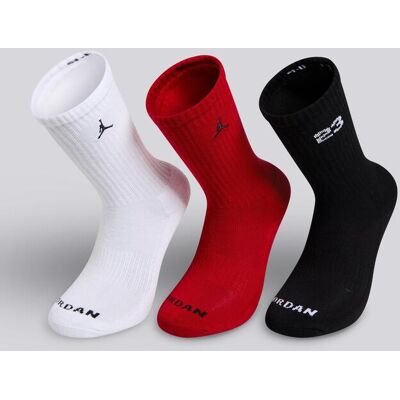 Meias Médias Jordan Baseline Pack 3 Menino tamanho M Meias Médias Jordan Baseline Pack 3 Menino tamanho M