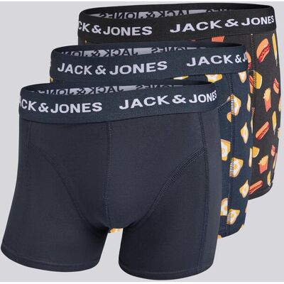Jack & Jones Multicor - Pack 3 Boxers Homem tamanho M Jack & Jones Multicor - Pack 3 Boxers Homem tamanho M