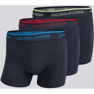 Jack & Jones - Preto - Pack 3 Boxers Homem tamanho XL Jack & Jones - Preto - Pack 3 Boxers Homem tamanho XL