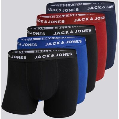 Jack & Jones - Multicor - Pack 5 Boxers Homem tamanho M Jack & Jones - Multicor - Pack 5 Boxers Homem tamanho M