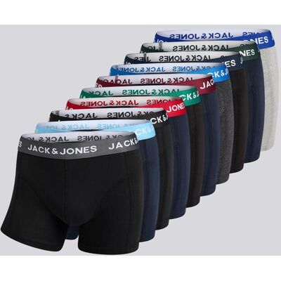 Jack & Jones Multicor - Pack 10 Boxers Homem tamanho XL Jack & Jones Multicor - Pack 10 Boxers Homem tamanho XL
