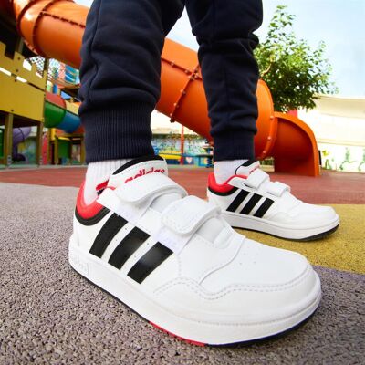 Adidas Hoops 3.0 - Branco - Ténis Velcro Menino MKP Adidas Hoops 3.0 - Branco - Ténis Velcro Menino MKP