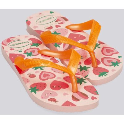 Havaianas Flores - Rosa - Chinelos Dedo Menina tamanho 30 Havaianas Flores - Rosa - Chinelos Dedo Menina tamanho 30