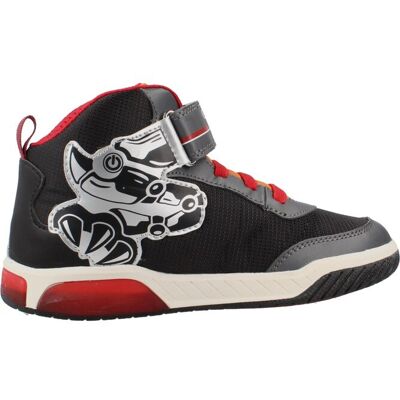 GEOX J INEK BOY C - Tênis alto infantil - Colorido (Cinza escuro, Laranja) - Tênis GEOX J INEK BOY C - Tênis alto infantil - Colorido (Cinza escuro, Laranja) - Tênis