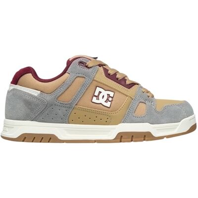 Sapatilha DC Shoes Stag - Castanho/Cinza/Vermelho escuro MKP Sapatilha DC Shoes Stag - Castanho/Cinza/Vermelho escuro MKP
