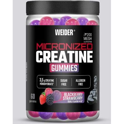 Weider Gummie Dual - 60 Gomas Creatina tamanho T.U. Weider Gummie Dual - 60 Gomas Creatina tamanho T.U.