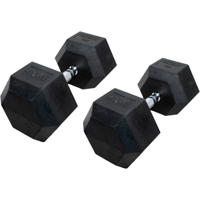 Mancuernas Hexagonais Fitness Tech - 40kg Conjunto 2 Mancuernas Hexagonais Fitness Tech - 40kg Conjunto 2