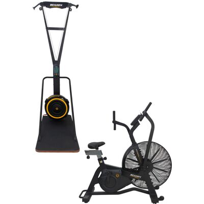 behumax Pack Máquina De Esquí Ski Hero + Air Bike Hero Z-3 - Pack Ski Hero y Air Bike Hero Z-3, dos máquinas profesionales para entrenar cardio y cuerpo completo. Resistencia dual de aire y magnética en el Ski Hero, y resistencia de aire infinita con braz behumax Pack Máquina De Esquí Ski Hero + Air Bike Hero Z-3 - Pack Ski Hero y Air Bike Hero Z-3, dos máquinas profesionales para entrenar cardio y cuerpo completo. Resistencia dual de aire y magnética en el Ski Hero, y resistencia de aire infinita con braz