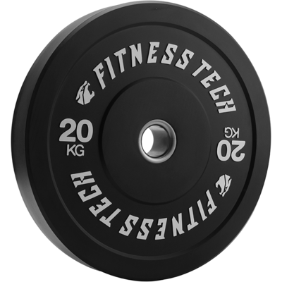 Disco Bumper Plate 20kg Fitness Tech Alta Resistência Preto> Unidade - Fitness Tech, selo de qualidade. MKP Disco Bumper Plate 20kg Fitness Tech Alta Resistência Preto> Unidade - Fitness Tech, selo de qualidade. MKP