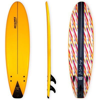 Prancha Surf Iniciação Behumax Energy 7' - Prancha de surf para principiantes Be Wave Energy 7’5" com 84L de volume, núcleo com três stringers e proteção anti-colisão. MKP Prancha Surf Iniciação Behumax Energy 7' - Prancha de surf para principiantes Be Wave Energy 7’5" com 84L de volume, núcleo com três stringers e proteção anti-colisão. MKP