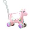 Slowmoose Crianças Unicórnio Fofo Roda Piscante Carrinho de Bebê Música Multifunções Cavalo de Balanço Rodas-De-Rosa