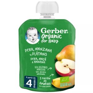Nestlé Gerber Bio Pera/Maçã/Banana 4M+ 90g