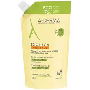 A-Derma Exomega Control Óleo de Banho Antiprurido Pele Atópica Recarga 500ml