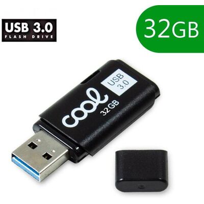 Pen Drive USB x32 GB 3.0 COOL Cover Preto Pen Drive USB x32 GB 3.0 COOL Cover Preto