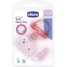 Chicco Chupeta Phisio Soft Ortodôntica Menina com Clip 16-36m