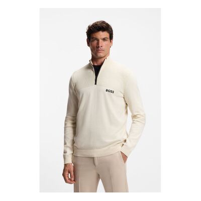 BOSS para homem. 50541953 Camisola bege Hydro (L), Casual, Poliéster, Manga comprida BOSS para homem. 50541953 Camisola bege Hydro (L), Casual, Poliéster, Manga comprida