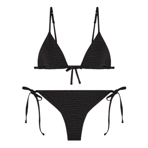 Emporio Armani para mulher. EW000786_AF20255 Biquíni de lurex preto (XL), Beachwear, Poliamida Emporio Armani para mulher. EW000786_AF20255 Biquíni de lurex preto (XL), Beachwear, Poliamida