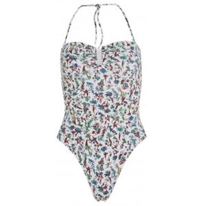 Tommy Hilfiger para mulher. UW0UW04531 Fato de banho multicolorido com estampado floral (S), Branco, Beachwear, Sustentável, Nylon reciclado Tommy Hilfiger para mulher. UW0UW04531 Fato de banho multicolorido com estampado floral (S), Branco, Beachwear, Sustentável, Nylon reciclado