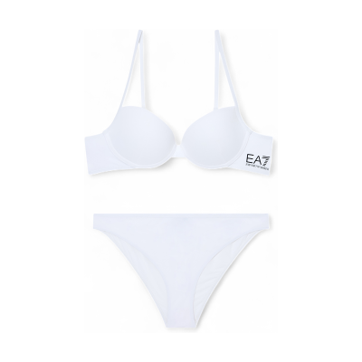EA7 para mulher. 7W000320_AF20663 Biquíni fato de banho Desportos aquáticos branco (S), Esportivo, Beachwear, Poliamida EA7 para mulher. 7W000320_AF20663 Biquíni fato de banho Desportos aquáticos branco (S), Esportivo, Beachwear, Poliamida
