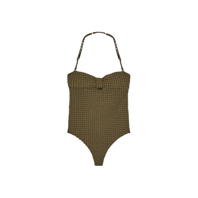 Emporio Armani para mulher. EW003297_AF20247 Fato de banho verde Olivia (S), Beachwear, Poliéster Emporio Armani para mulher. EW003297_AF20247 Fato de banho verde Olivia (S), Beachwear, Poliéster