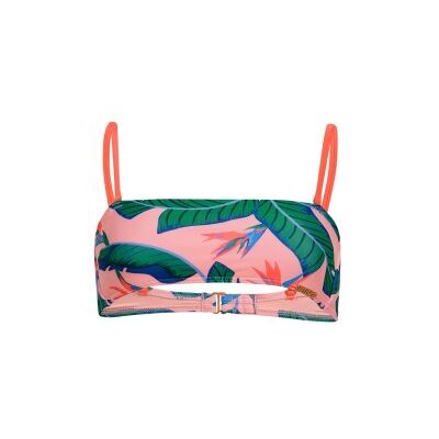 Superdry para mulher. W3010398A Top de biquíni bandeau rosa tropical (L), Beachwear, Polister Reciclado, Sustentável Superdry para mulher. W3010398A Top de biquíni bandeau rosa tropical (L), Beachwear, Polister Reciclado, Sustentável