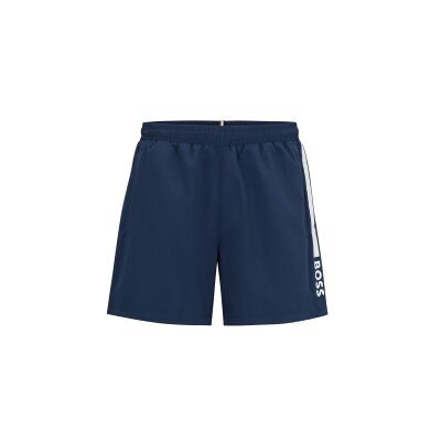 BOSS para homem. 50508963 Fato de banho golfinho azul marinho (M), Beachwear, Polister Reciclado, Sustentável BOSS para homem. 50508963 Fato de banho golfinho azul marinho (M), Beachwear, Polister Reciclado, Sustentável