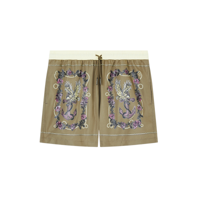 Emporio Armani para homem. EM000583_AF20435 Fato de banho com estampado de cartas verde (M), Beachwear, Poliéster Emporio Armani para homem. EM000583_AF20435 Fato de banho com estampado de cartas verde (M), Beachwear, Poliéster