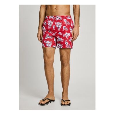 Pepe Jeans para homem. PMB10406 Fato de banho vermelho hibisco (S), Beachwear, Polister Reciclado, Sustentável Pepe Jeans para homem. PMB10406 Fato de banho vermelho hibisco (S), Beachwear, Polister Reciclado, Sustentável