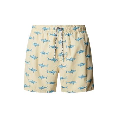 Pepe Jeans para homem. PMB100031 Fato de banho tubarão amarelo (L), Beachwear, Poliéster Pepe Jeans para homem. PMB100031 Fato de banho tubarão amarelo (L), Beachwear, Poliéster