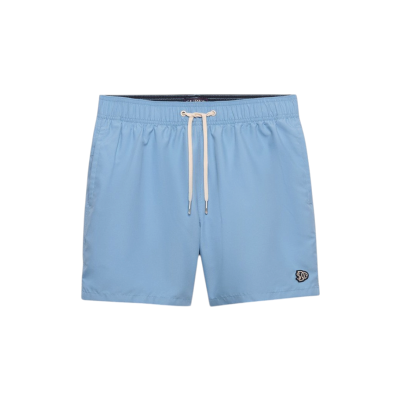 Superdry para homem. M3010267A Fato de banho azul com logótipo bordado 15 (XL), Beachwear, Polister Reciclado Superdry para homem. M3010267A Fato de banho azul com logótipo bordado 15 (XL), Beachwear, Polister Reciclado