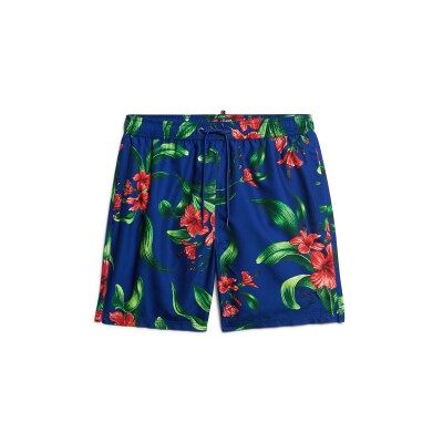 Superdry para homem. M3010232A Fato de banho com estampado havaiano (M), Beachwear, Polister Reciclado, Sustentável, Marinho Superdry para homem. M3010232A Fato de banho com estampado havaiano (M), Beachwear, Polister Reciclado, Sustentável, Marinho