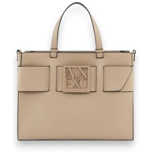 A X Armani Exchange para mulher. 9426890A874U6223 Saco de compras castanho (OSFA), Marrom, Casual, Sintético, Poliuretano A X Armani Exchange para mulher. 9426890A874U6223 Saco de compras castanho (OSFA), Marrom, Casual, Sintético, Poliuretano