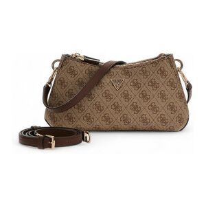Guess para mulher. HWBG9672730 Saco de ombro Mini Noelle castanho (OSFA), Marrom, Casual, Poliuretano Guess para mulher. HWBG9672730 Saco de ombro Mini Noelle castanho (OSFA), Marrom, Casual, Poliuretano