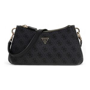 Guess para mulher. HWBG9672730 Bolsa de ombro Mini Noelle preta (OSFA), Preto, Casual, Poliuretano Guess para mulher. HWBG9672730 Bolsa de ombro Mini Noelle preta (OSFA), Preto, Casual, Poliuretano