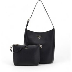 Guess para mulher. HWBG6974040 Saco de balde Meridian II preto (OSFA), Casual, Poliuretano Guess para mulher. HWBG6974040 Saco de balde Meridian II preto (OSFA), Casual, Poliuretano