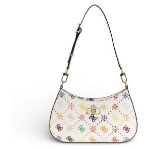 Guess para mulher. HWGM9928180 Mala de mão Emelie em branco (OSFA), Casual, Poliuretano Guess para mulher. HWGM9928180 Mala de mão Emelie em branco (OSFA), Casual, Poliuretano