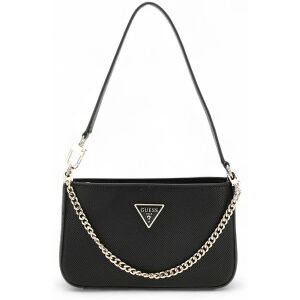 Guess para mulher. HWZG9672720 Bolsa de ombro Noelle em saffiano preto (OSFA), Casual, Poliuretano Guess para mulher. HWZG9672720 Bolsa de ombro Noelle em saffiano preto (OSFA), Casual, Poliuretano