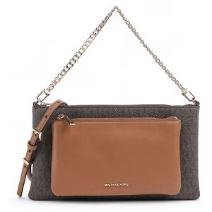 Michael Kors para mulher. 32F5GJ6C8B Bolsa de ombro Conv Xbody castanha, preta (OSFA), Preto, Marrom, Casual, PVC Michael Kors para mulher. 32F5GJ6C8B Bolsa de ombro Conv Xbody castanha, preta (OSFA), Preto, Marrom, Casual, PVC