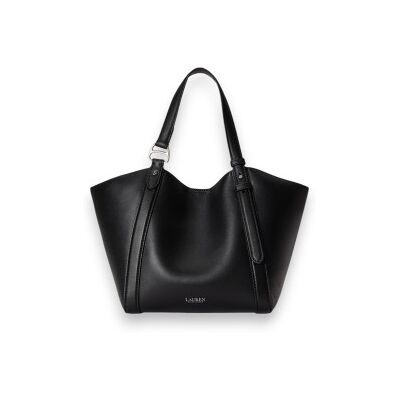 Lauren Ralph Lauren para mulher. 431P18711002 Bolsa tote Tasha pequena de couro napa preto (OSFA), Marrom, Casual, Pele Lauren Ralph Lauren para mulher. 431P18711002 Bolsa tote Tasha pequena de couro napa preto (OSFA), Marrom, Casual, Pele